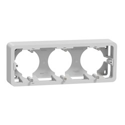 Boîte en saillie Unica NU840630 aluminium 3 postes