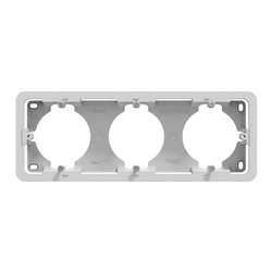 Boîte en saillie Unica NU840630 aluminium 3 postes