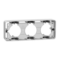 Boîte en saillie Unica NU840630 aluminium 3 postes
