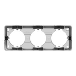 Boîte en saillie Unica NU840630 aluminium 3 postes