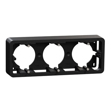 Boîte en saillie Unica NU840654 anthracite 3 postes Boîte en saillie Unica NU840654 anthracite 3 postes