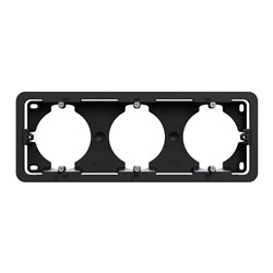 Boîte en saillie Unica NU840654 anthracite 3 postes