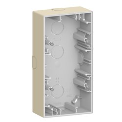 Boîte pour montage saillie D-Life MTN4024-6533 blanc sable 2 postes