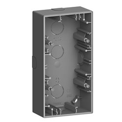 Boîte pour montage saillie D-Life MTN4024-6534 anthracite 2 postes