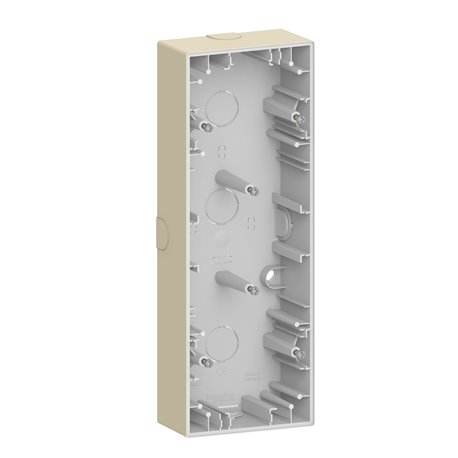 Boîte pour montage saillie D-Life MTN4034-6533 blanc sable 3 postes