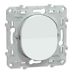 Bouton poussoir à fermeture Ovalis S320206 Blanc 