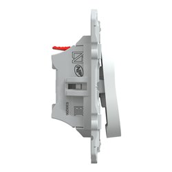 Bouton poussoir à fermeture Ovalis S320206 Blanc 
