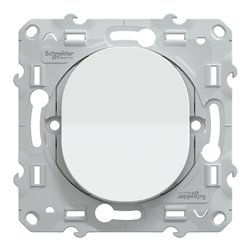 Bouton poussoir à fermeture Ovalis S320206 Blanc 