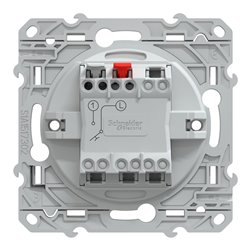Bouton poussoir à fermeture Ovalis S320206 Blanc 