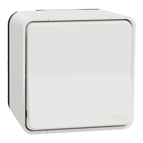 Bouton poussoir complet saillie Mureva Styl MUR39026 connexion auto blanc Bouton poussoir complet saillie Mureva Styl MUR39026 connexion auto blanc