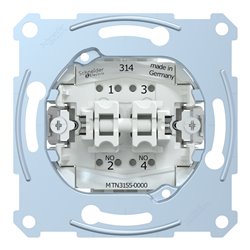 Bouton poussoir double BP NO + BP NO D-Life MTN3155-0000 10 A mécanisme seul