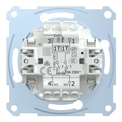 Bouton poussoir double BP NO + BP NO D-Life MTN3155-0000 10 A mécanisme seul