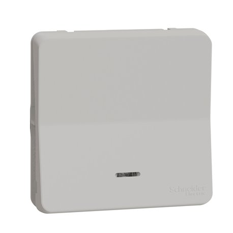 Bouton poussoir lumineux LED Mureva Styl MUR39127 composable blanc