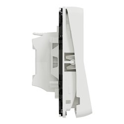 Bouton poussoir Mureva Styl MUR39027 composable connexion auto blanc