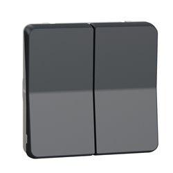 Bouton poussoir volets roulants Mureva Styl MUR35042 composable gris