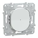 Bouton poussoir Wiser Ovalis S320530W 10 A zigbee blanc