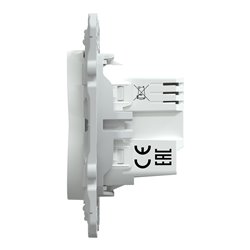 Bouton poussoir Wiser Ovalis S320530W 10 A zigbee blanc