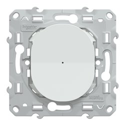 Bouton poussoir Wiser Ovalis S320530W 10 A zigbee blanc