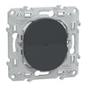 Bouton poussoir Wiser Ovalis S340530W 10 A zigbee anthracite