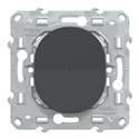 Bouton poussoir Wiser Ovalis S340530W 10 A zigbee anthracite