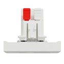 Bouton-poussoir NO 10A connexion rapide Unica NU320618F Blanc 2 modules mécanisme seul