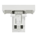 Bouton-poussoir NO 10A connexion rapide Unica NU320618F Blanc 2 modules mécanisme seul
