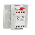 Bouton-poussoir NO 10A connexion rapide Unica NU320618F Blanc 2 modules mécanisme seul