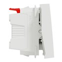 Bouton-poussoir NO 10A connexion rapide Unica NU320618F Blanc 2 modules mécanisme seul