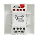 Bouton-poussoir NO 10A connexion rapide Unica NU320618F Blanc 2 modules mécanisme seul