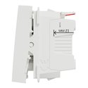Bouton-poussoir NO 10A connexion rapide Unica NU320618F Blanc 2 modules mécanisme seul