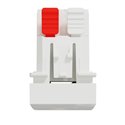 Bouton-poussoir NO 10A Unica NU310618F Blanc 1 module mécanisme seul