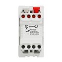 Bouton-poussoir NO 10A Unica NU310618F Blanc 1 module mécanisme seul