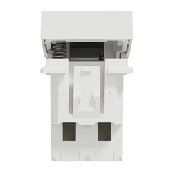 Bouton-poussoir NO 10A Unica NU310618F Blanc 1 module mécanisme seul