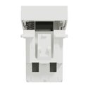 Bouton-poussoir NO 10A Unica NU310618F Blanc 1 module mécanisme seul
