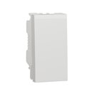 Bouton-poussoir NO/NF 10A connexion rapide Unica NU313618 Blanc 1 module mécanisme seul