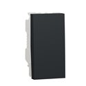Bouton-poussoir NO/NF 10A connexion rapide Unica NU313654 anthracite 1 module mécanisme seul