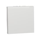 Bouton-poussoir NO/NF 10A connexion rapide Unica NU323618 Blanc 2 modules mécanisme seul
