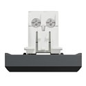 Bouton-poussoir NO/NF 10A connexion rapide Unica NU323654 anthracite 2 modules mécansime seul