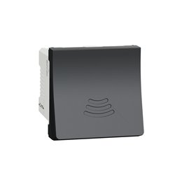 Buzzer 76-80dB/1m 230vca Unica NU378554 anthracite 2 modules mécansime seul