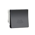 Buzzer 76-80dB/1m 230vca Unica NU378554 anthracite 2 modules mécansime seul
