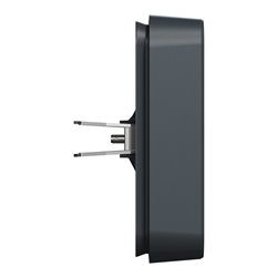 Cadre 1 poste à griffes encastré Mureva Styl MUR34108 gris 