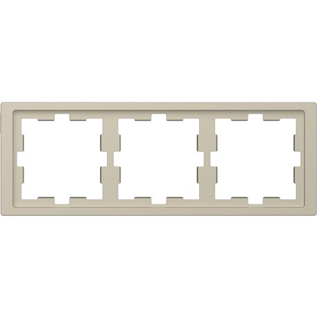 Cadre de finition D-Life MTN4030-6533 blanc sable 3 postes Cadre de finition D-Life MTN4030-6533 blanc sable 3 postes
