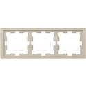 Cadre de finition D-Life MTN4030-6533 blanc sable 3 postes