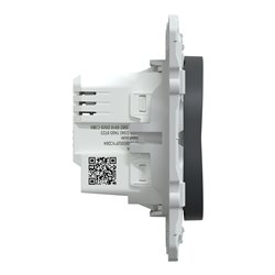 Variateur poussoir Wiser Ovalis S340522W 2 fils zigbee anthracite