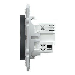 Variateur poussoir Wiser Ovalis S340522W 2 fils zigbee anthracite