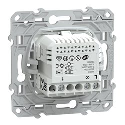 Variateur poussoir Wiser Ovalis S340522W 2 fils zigbee anthracite