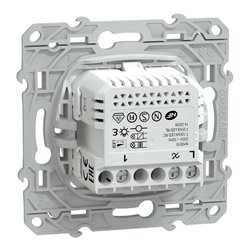 Variateur poussoir Wiser Ovalis S320522W 2 fils zigbee blanc