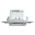 Variateur poussoir Wiser Ovalis S320522W 2 fils zigbee blanc