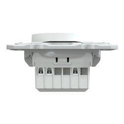 Variateur poussoir Wiser Ovalis S320522W 2 fils zigbee blanc