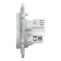 Variateur poussoir Wiser Ovalis S320522W 2 fils zigbee blanc